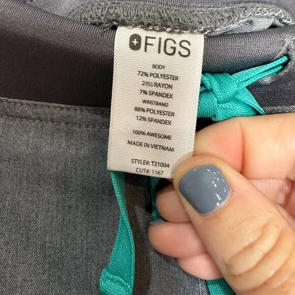 Figs Kade Cargo Scrub Pants Womens Size Small Healthcare Nurse Gray - Picture 8 of 9